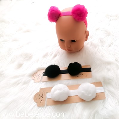 Ponponlu bandana set