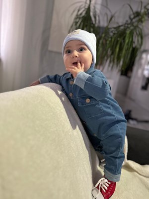 Yumuşacık bebe kot tulum