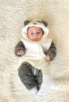 Sevimli panda welsoft polar tulum