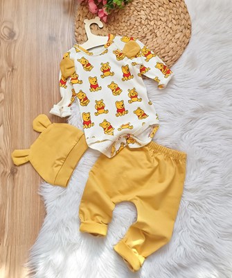 Winnie pohh şapkali kaşkorse takım 