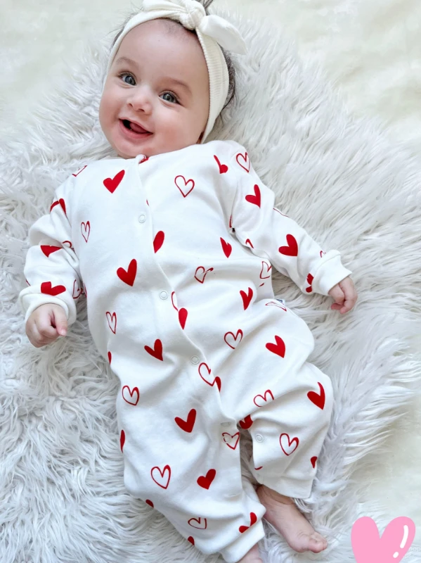 Minik kalpler çıtçıtlı tulum 