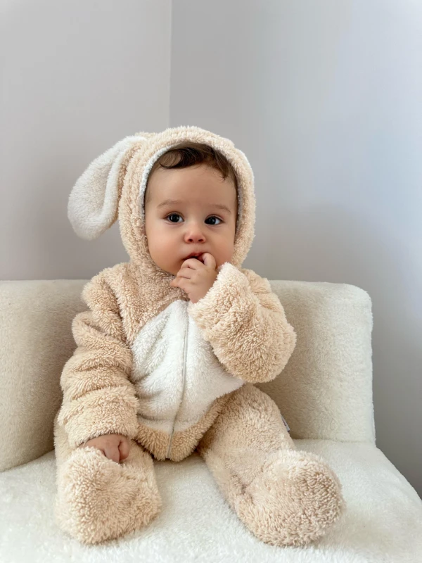 Welsoft tavşancık ayaklı tulum bej