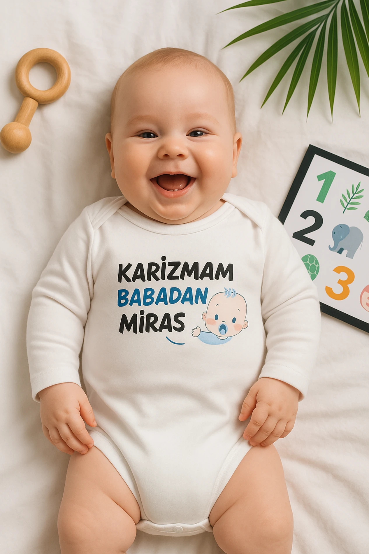 Karizmam Babamdan miras yazılı body