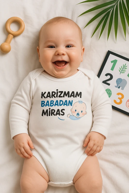 Karizmam Babamdan miras yazılı body