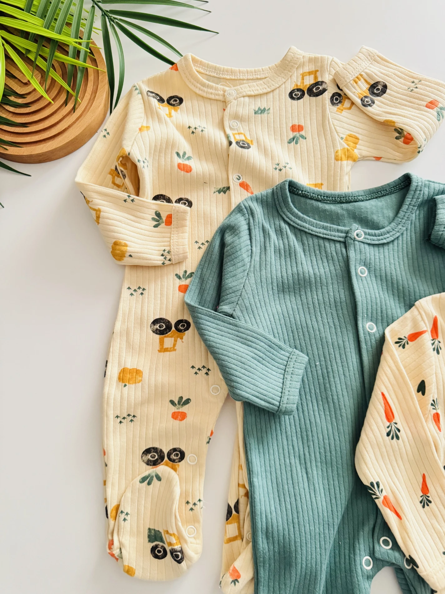 Farms desenli ayakli kaskorse 3 lü tulum seti