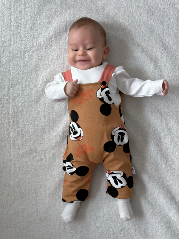 Mickey salopet ve body takım mevsimlik 