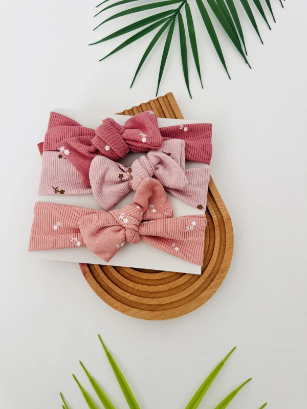 Soft çiçekler 3 lü bandana seti