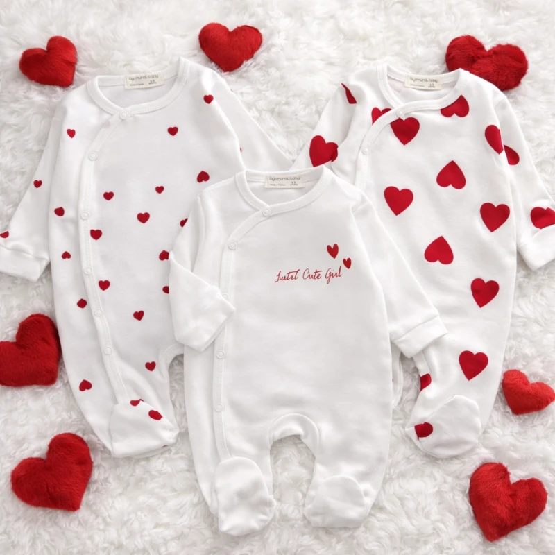 Minik kalpler çıtcıt kapamalı ayaklı 3 lü tulum seti