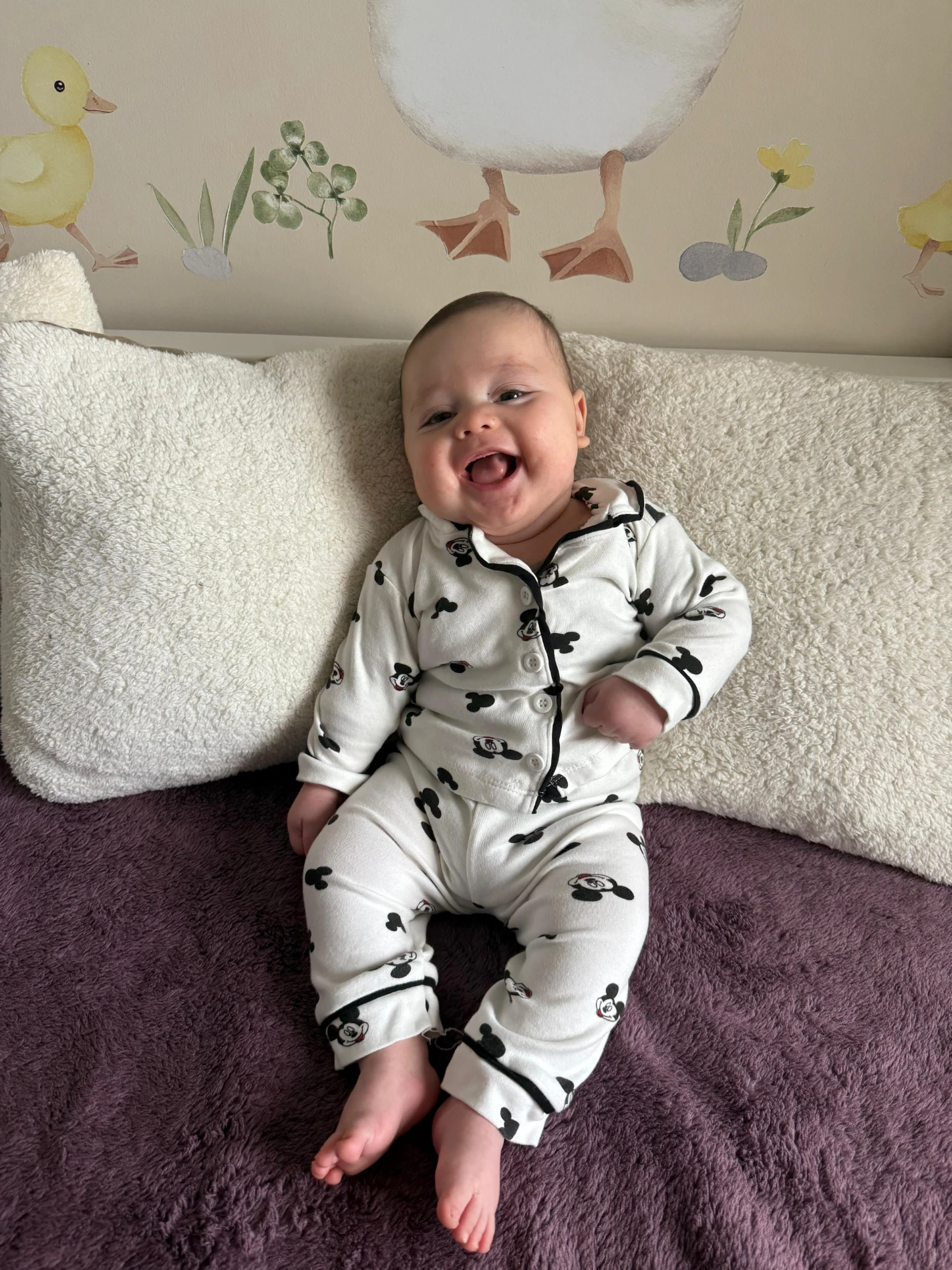 Mici mause desenli pijama takımı 