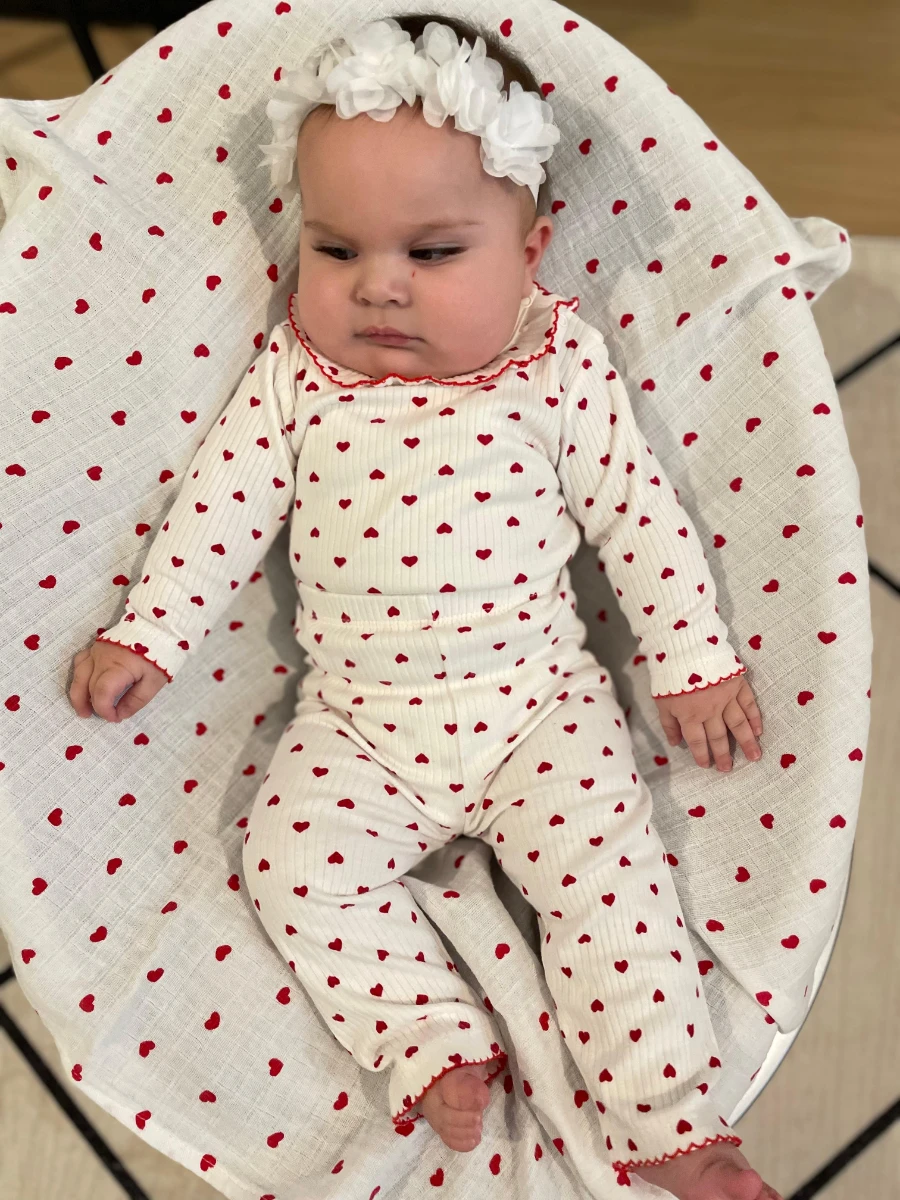 Bebe yaka kalpli 2 li takım