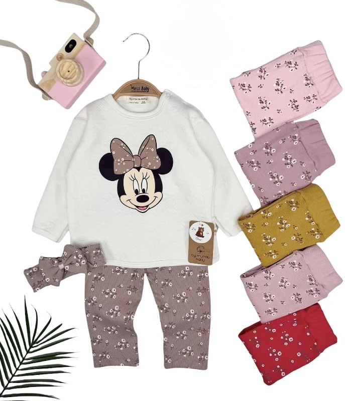 Yumuşacık mici detaylı bandanalı takım