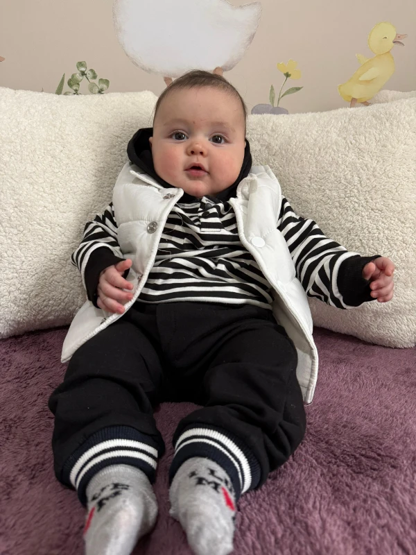 Şişme yelekli sweat & alt takımı