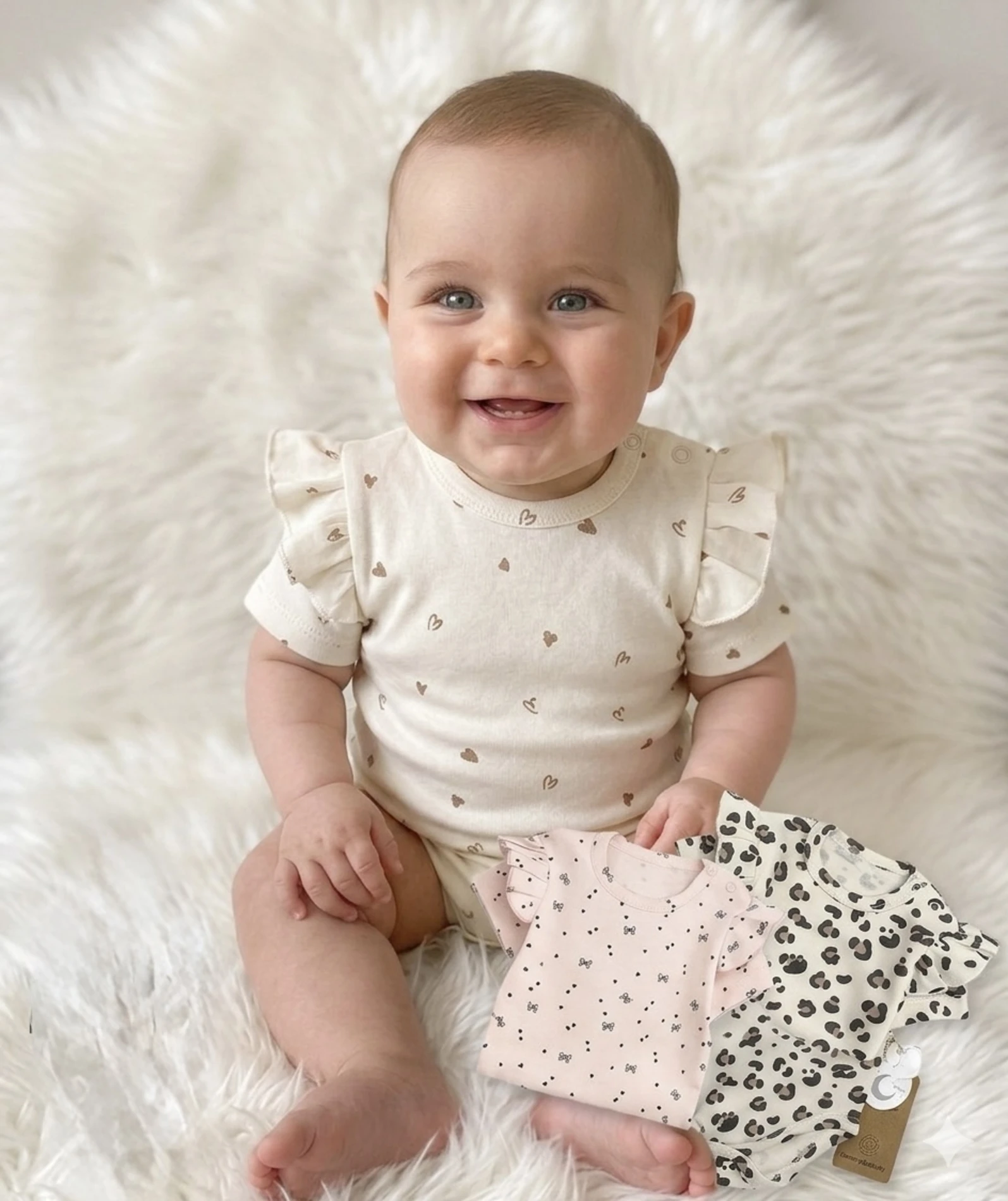 Soft desenli üçlü Zıbın seti 